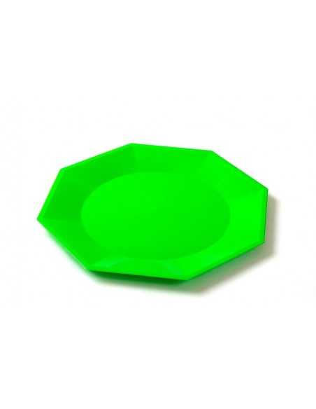PLATO PARA COMIDA 22CM COLOR X1 VERDE MANZANA