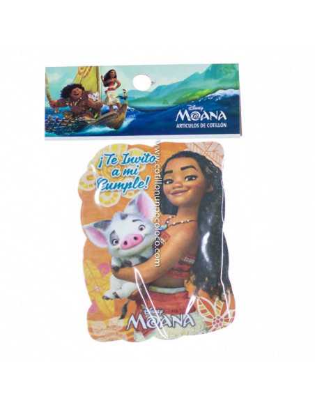 INVITACION CHICA MOANA x10