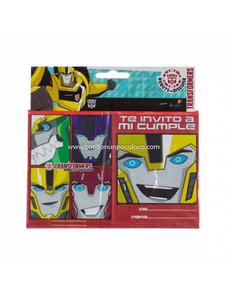 INVITACION TRANSFORMERS x10