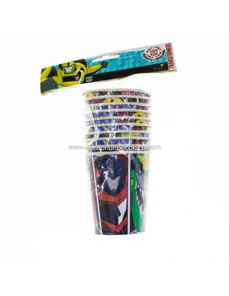 VASO POLIPAPEL TRANSFORMERS x10