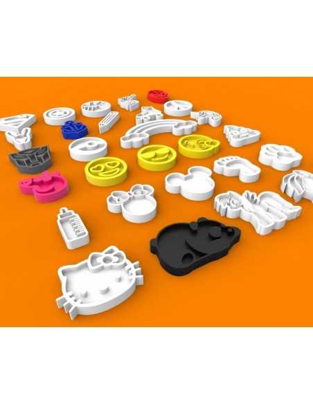 9 Letras Huecas Gratis 2 Figuras 16cm Polyfan