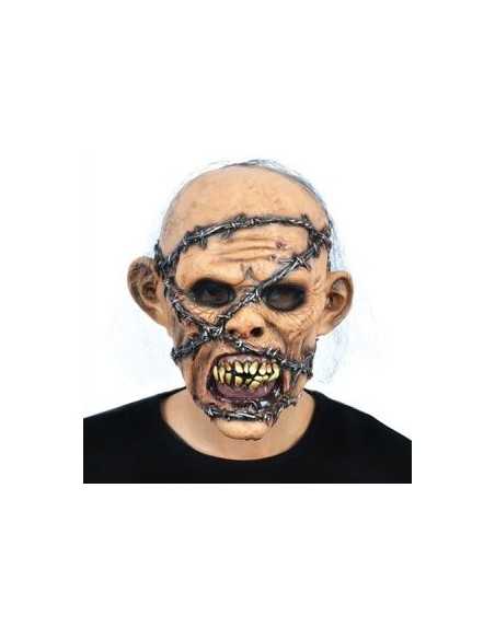 MASCARA LATEX ZOMBIE CON PUAS LMZ03