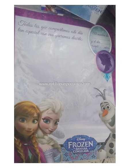 POSTER DE RECUERDO FROZEN x1