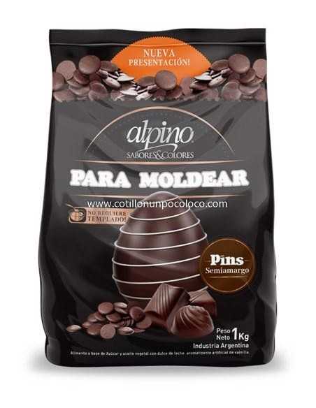 CHOCOLATE PINS SEMIAMARGO X1kg ALPINO