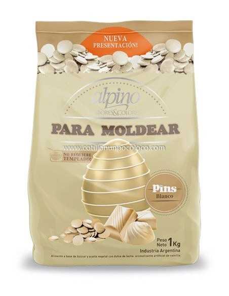 CHOCOLATE PINS BLANCO X1kg ALPINO